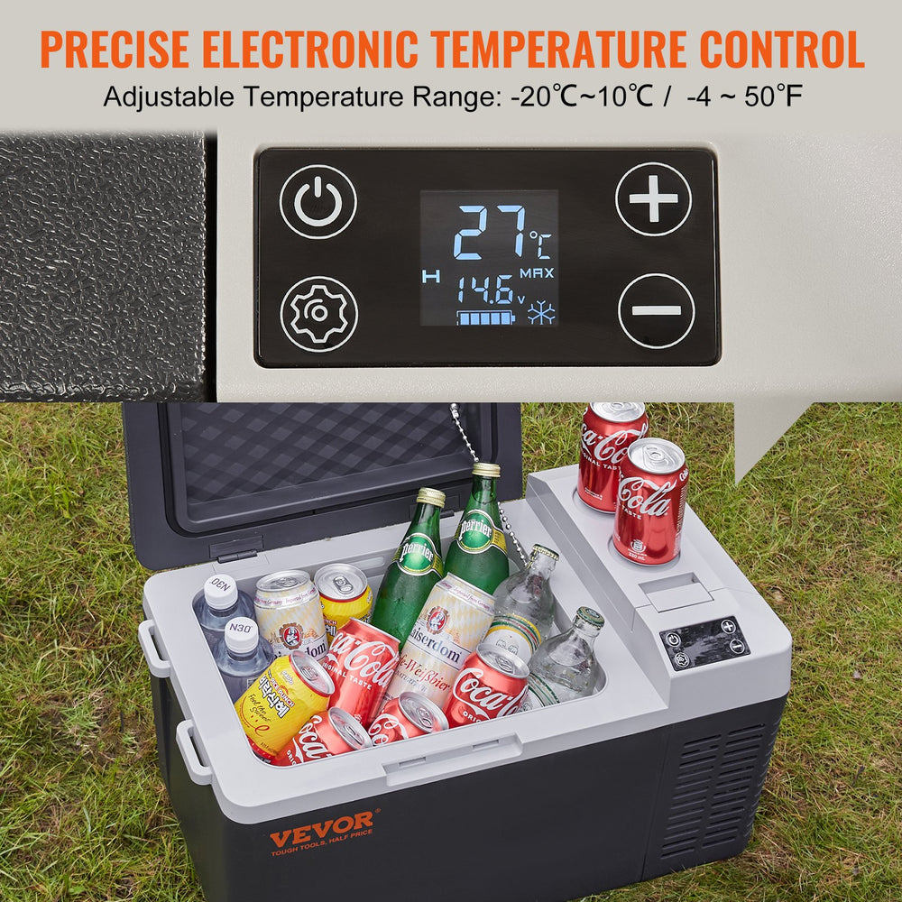 VEVOR Portable Car Refrigerator Freezer Compressor 19.9 L Single Zone for Car Home