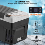 VEVOR Portable Car Refrigerator, 12 Volt Car Refrigerator Fridge, 25 L / 26.4 QT Single Zone Portable Freezer, -4℉-68℉ Adjustable Temperature, Compressor Cooler for Home, Outdoor, Camping, RV, Car