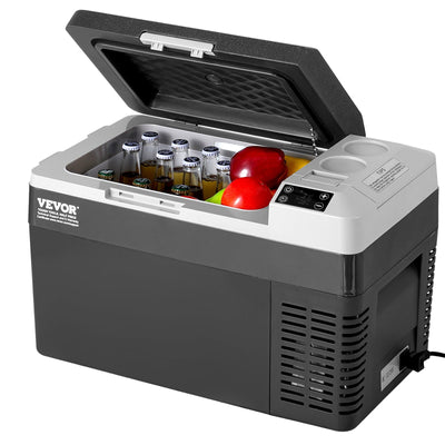 VEVOR Portable Car Refrigerator, 12 Volt Car Refrigerator Fridge, 25 L / 26.4 QT Single Zone Portable Freezer, -4℉-68℉ Adjustable Temperature, Compressor Cooler for Home, Outdoor, Camping, RV, Car