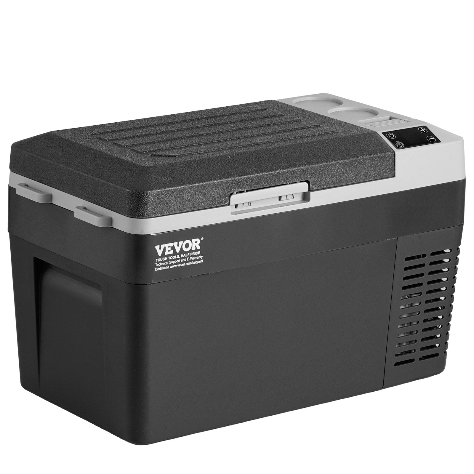 VEVOR Portable Car Refrigerator, 12 Volt Car Refrigerator Fridge, 25 L / 26.4 QT Single Zone Portable Freezer, -4℉-68℉ Adjustable Temperature, Compressor Cooler for Home, Outdoor, Camping, RV, Car