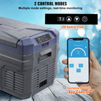 VEVOR Car Refrigerator, 12 Volt Car Refrigerator Fridge, 30 L Single Zone Portable Freezer with Built-in Light, -4℉-68℉, 12/24V DC and 100-240V AC Compressor Cooler for Outdoor, Camping, RV