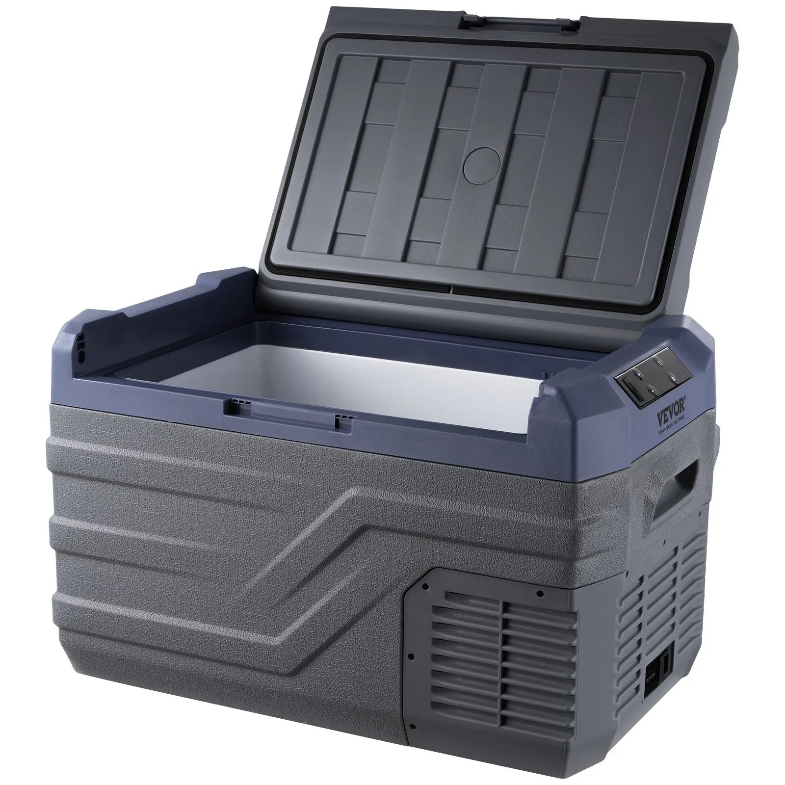 VEVOR Car Refrigerator, 12 Volt Car Refrigerator Fridge, 30 L Single Zone Portable Freezer with Built-in Light, -4℉-68℉, 12/24V DC and 100-240V AC Compressor Cooler for Outdoor, Camping, RV