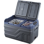 VEVOR Car Refrigerator, 12 Volt Car Refrigerator Fridge, 25 L Dual Zone Portable Freezer, -4℉-68℉ Adjustable Range, 12/24V DC and 100-240V AC Compressor Cooler for Outdoor, Camping, RV
