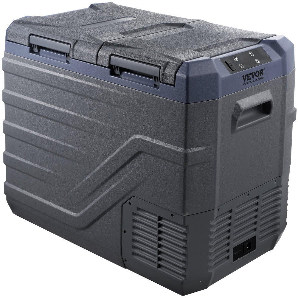 VEVOR Car Refrigerator, 12 Volt Car Refrigerator Fridge, 40 L Dual Zone Portable Freezer, -4℉-68℉ Adjustable Range, 12/24V DC and 100-240V AC Compressor Cooler for Outdoor, Camping, RV