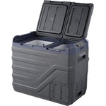 VEVOR Car Refrigerator, 12 Volt Car Refrigerator Fridge, 40 L Dual Zone Portable Freezer, -4℉-68℉ Adjustable Range, 12/24V DC and 100-240V AC Compressor Cooler for Outdoor, Camping, RV