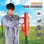 VEVOR Fence Post Driver with Handles 10.4 cm Inner Diameter T Post Pole Pounder