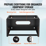 VEVOR 6U Wall Mount Network Rack 14 in/355.6 mm Depth Server Rack 50lbs/22.68kg 500x350x270mm