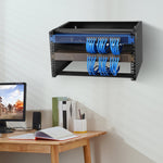 VEVOR 6U Wall Mount Network Rack 14 in/355.6 mm Depth Server Rack 50lbs/22.68kg 500x350x270mm