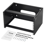 VEVOR 6U Wall Mount Network Rack 14 in/355.6 mm Depth Server Rack 50lbs/22.68kg 500x350x270mm