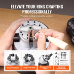 VEVOR Ball Vise, 13 cm Engraving Setting Tool, 360° Rotation Engraving Block Vise, 69 PCS Attachment Jewelry Engraving Block Tools Standard Block for Gemstone Inlay and Small-Scale Engraving
