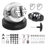VEVOR Ball Vise, 13 cm Engraving Setting Tool, 360° Rotation Engraving Block Vise, 69 PCS Attachment Jewelry Engraving Block Tools Standard Block for Gemstone Inlay and Small-Scale Engraving