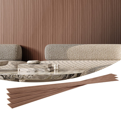 VEVOR Wood Slat Acoustic Panels, 8 PCS 96 x 6 inch, WPC Accent Wooden Wall Panels for Modern Interior Wall, Faux Wood Wall Board Panels for Stylish Decor and Noise Reduction, Grey Oak