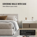 VEVOR Wood Slat Acoustic Panels, 8 PCS 96 x 6 inch, WPC Accent Wooden Wall Panels for Modern Interior Wall, Faux Wood Wall Board Panels for Stylish Decor and Noise Reduction, Matte White