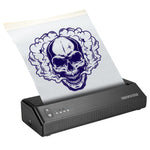 VEVOR Tattoo Transfer Stencil Printer, Wireless Bluetooth Tattoo Stencil Printer Machine with 10Pcs Transfer Paper and Cloth Bag, Portable Tattoo Printer for Android and iOS Phone, iPad and PC