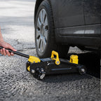 VEVOR Low Profile Floor Jack, 1.5 Ton Capacity, Steel Racing Floor Jack with Single Piston Quick Lift Pump, Storage Case, Hydraulic Trolley Car Lift for Sports Cars, Sedans, Lifting Range 130-310 mm