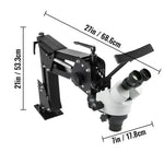 VEVOR Micro Inlaid Mirror Multi-directional Micro-setting Microscope 76mm Lens Spring Bracket Jewelry Tools 7X-4.5X