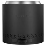 VEVOR Smokeless Fire Pit Stove Bonfire 40 cm Dia Wood Burning Stainless Steel