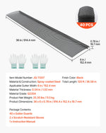 VEVOR Gutter Guard, 152.4 mm Powder-Coated Steel Gutter Screen, Heavy-Duty 36.58 m Length, 1.02 mm Thick, Leaf Guard for Debris and Leaves, Easy DIY, Fits 152.4 mm Standard Systems, 40 Pack, Black