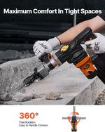VEVOR Demolition Jack Hammer Concrete Breaker 1400W Electric Hammer 2 Chisel Bit