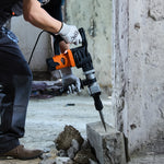 VEVOR Demolition Jack Hammer Concrete Breaker 1400W Electric Hammer 2 Chisel Bit