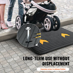VEVOR Rubber Threshold Ramp Door Ramp 4" Rise 15 tons Load Rubber Curb Ramp