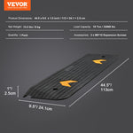VEVOR Upgraded Rubber Threshold Ramp, 2.5 cm Rise Wheelchair Ramp Doorway, Natural Curb Ramp Rated 15000 kg Load Capacity, Non-Slip Textured Surface Rubber Curb Ramp for Wheelchair and Scooter