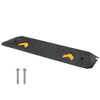 VEVOR Upgraded Rubber Threshold Ramp, 2.5 cm Rise Wheelchair Ramp Doorway, Natural Curb Ramp Rated 15000 kg Load Capacity, Non-Slip Textured Surface Rubber Curb Ramp for Wheelchair and Scooter
