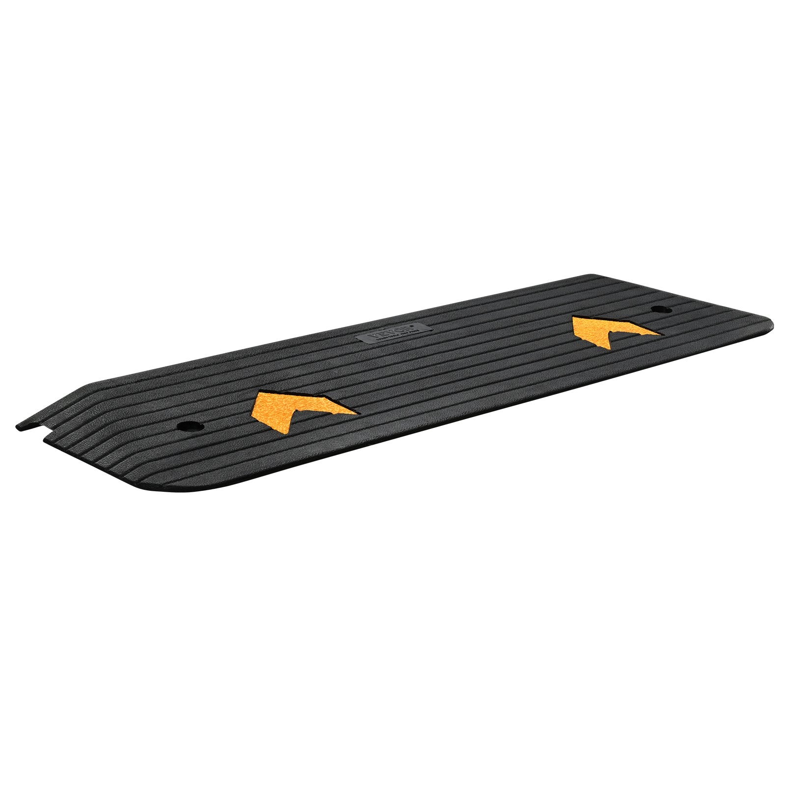 VEVOR Upgraded Rubber Threshold Ramp, 2.5 cm Rise Wheelchair Ramp Doorway, Natural Curb Ramp Rated 15000 kg Load Capacity, Non-Slip Textured Surface Rubber Curb Ramp for Wheelchair and Scooter