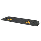 VEVOR Upgraded Rubber Threshold Ramp, 2.5 cm Rise Wheelchair Ramp Doorway, Natural Curb Ramp Rated 15000 kg Load Capacity, Non-Slip Textured Surface Rubber Curb Ramp for Wheelchair and Scooter
