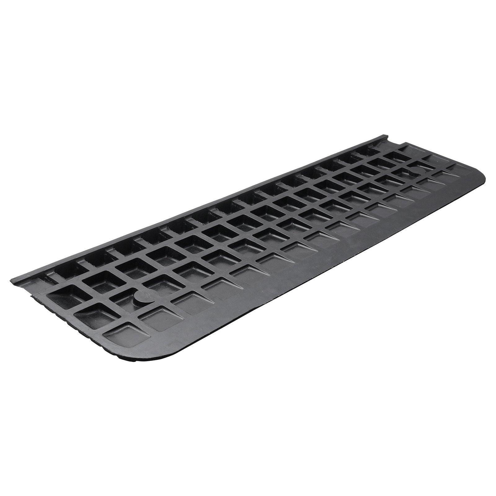 VEVOR Upgraded Rubber Threshold Ramp, 2.5 cm Rise Wheelchair Ramp Doorway, Natural Curb Ramp Rated 15000 kg Load Capacity, Non-Slip Textured Surface Rubber Curb Ramp for Wheelchair and Scooter