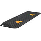 VEVOR Upgraded Rubber Threshold Ramp, 2.5 cm Rise Wheelchair Ramp Doorway, Natural Curb Ramp Rated 15000 kg Load Capacity, Non-Slip Textured Surface Rubber Curb Ramp for Wheelchair and Scooter