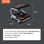 VEVOR Mechanics Garage Stool 250 LBS Mechanic Creeper Seat Under Car Tool Tray
