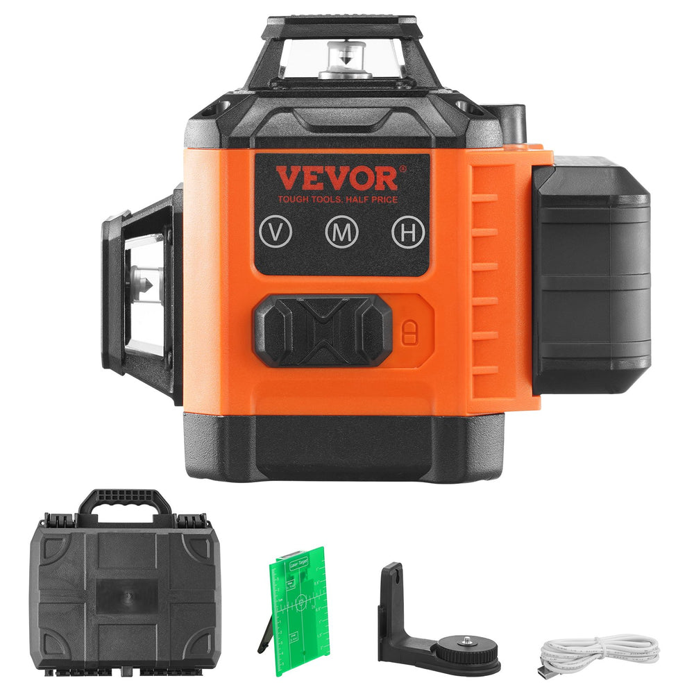 VEVOR Laser Level 3048 cm Green Cross Line Self Leveling High Accuracy Measuring