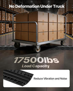 VEVOR Drop Over Cable Cover, 7,938 kg/Axle Load Capacity, 2 Channel Heavy Duty Floor Cord Cover, Cable Hose Protector Ramp, for Indoor, High Walking Traffic Areas, Home, Office, Warehouse, 3 Pack