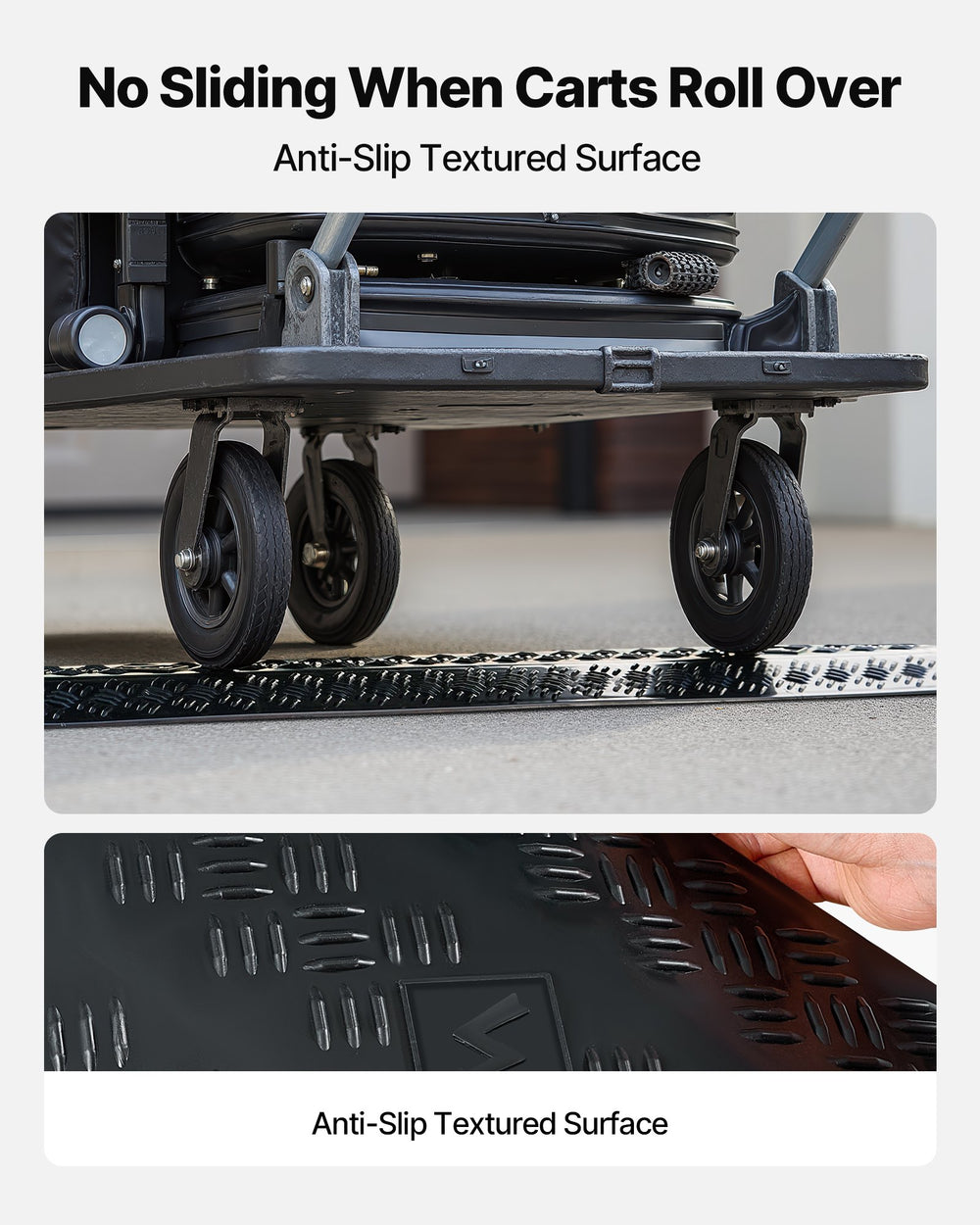 VEVOR Drop Over Cable Cover, 7,938 kg/Axle Load Capacity, 2 Channel Heavy Duty Floor Cord Cover, Cable Hose Protector Ramp, for Indoor, High Walking Traffic Areas, Home, Office, Warehouse, 3 Pack