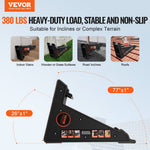 VEVOR Ladder Levler 172.4 kg Load PP Leveling Tool with Storage for Uneven Ground