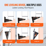 VEVOR Ladder Levler 172.4 kg Load PP Leveling Tool with Storage for Uneven Ground