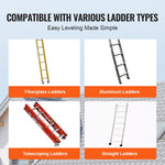 VEVOR Ladder Levler 172.4 kg Load PP Leveling Tool with Storage for Uneven Ground