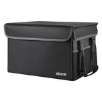 VEVOR Fireproof Document Box, 1000 ℃ Heat Insulated Fireproof & Waterproof Box, Space-Saving and Foldable Design, Portable Home Office Travel File Organizer, for Passports, Important Documents, Files