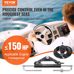 VEVOR Hydraulic Outboard Steering Kit, 150HP, Marine Boat Hydraulic Steering System, with Helm Pump Two-Way Lock Cylinder and 731.5 cm Hydraulic Steering Hose, for Single Station Single-Engine Boats