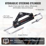 VEVOR Hydraulic Outboard Steering Kit, 150HP, Marine Boat Hydraulic Steering System, with Helm Pump Two-Way Lock Cylinder and 731.5 cm Hydraulic Steering Hose, for Single Station Single-Engine Boats