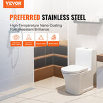 VEVOR 610mm Linear Shower Drain with Square Pattern Grate,Brushed 304 Stainless Steel Rectangle Shower Floor Drain,Linear Drain with Leveling Feet,Hair Strainer Silver