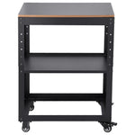 VEVOR Planer Stand, 100 lbs/ 45 kg heavy loads, Three-Gear Height Adjustable thickness planer table,with 4 Stable Casters & Storage Space, for most planers, saws, bench-top machines, power tools