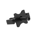 VEVOR 90PCS Hidden Deck Fasteners for Composite Decking Board, Universal Composite T Clips & Plastic Hidden Fasteners with Metal Screws,Polypropylene PP Clips Works with 6.5 mm Gaps, Black