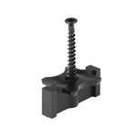 VEVOR 90PCS Hidden Deck Fasteners for Composite Decking Board, Universal Composite T Clips & Plastic Hidden Fasteners with Metal Screws,Polypropylene PP Clips Works with 6.5 mm Gaps, Black