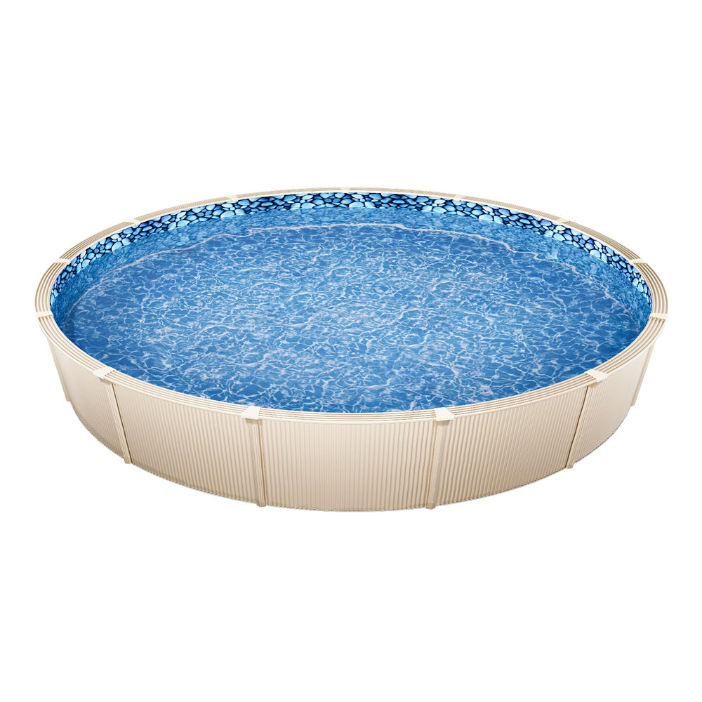 VEVOR 18-ft Round Above Ground Pool Liner, Overlap Pool Liners, Standard Gauge Vinyl, 48-to-54inch Wall Height, Designed for Steel Sided Above-Ground Swimming Pools
