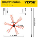 VEVOR Chimney Sweep Kit Chimney Cleaning Kit 1005.8 cm Sooteater Chimney Cleaning Kit