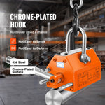 VEVOR Magnetic Lifter, 1320 lbs/600kg Pulling Capacity, 2.5 Safety Factor, Neodymium & Steel, Lifting Magnet with Release, Permanent Lift Magnets, Heavy Duty Magnet for Hoist, Shop Crane, Block, Board