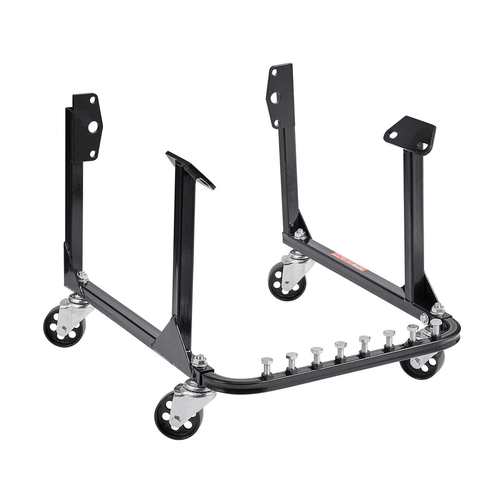 VEVOR Engine Stand, 750 LBS (340 KG) Load Capacity Engine Motor Stand, Heavy-Duty Steel Motor Holder with 4 Swivel Casters and 4 Hook Positions, Suitable for BB-CHEVY and GEN-1 SB-CHEVY Engines