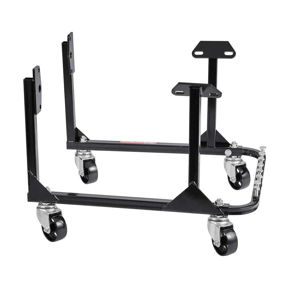 VEVOR Engine Stand, 750 LBS (340 KG) Load Capacity Engine Motor Stand, Heavy-Duty Steel Motor Holder with 4 Swivel Casters and 4 Hook Positions, Suitable for BB-CHEVY and GEN-1 SB-CHEVY Engines